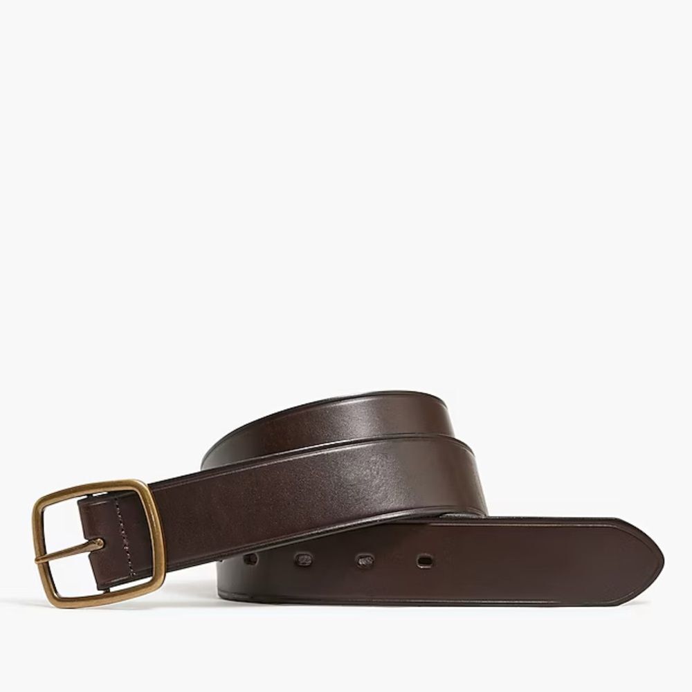 J. Crew Factory Wide leather belt • size 34 • NWT • BW731